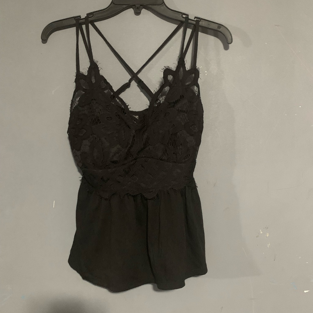 No Boundaries Black Lace Top